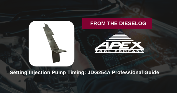 Setting Injection Pump Timing: JDG254A Professional Guide